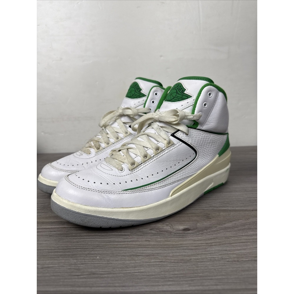 Air Jordan 2 Retro Men's Size 10 'Lucky Green' White DR8884-103
